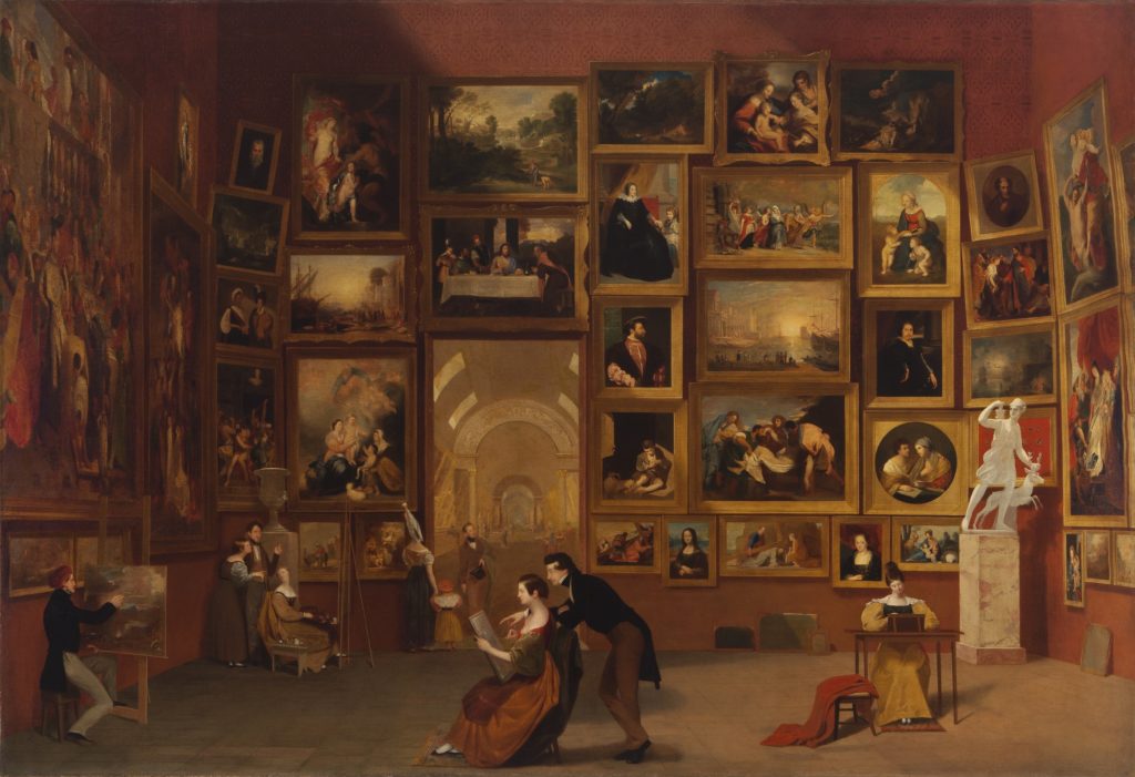 La Galerie du Louvre 1831-33 Samuel Morse  — Terra Foundation for American Art, Domaine public, https://commons.wikimedia.org/w/index.php?curid=7507029